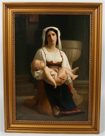 PRAYER TO THE VIRGIN (FIRST REDUCTION) by William Adolphe Bouguereau